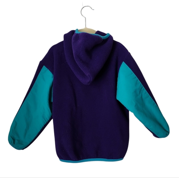 MOLEHILL x VINTAGE toddler kids fleece full zip jacket green‎ teal purple - Picture 2 of 6